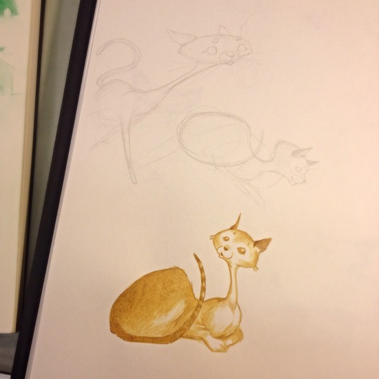 A Boyler Kat sketch page